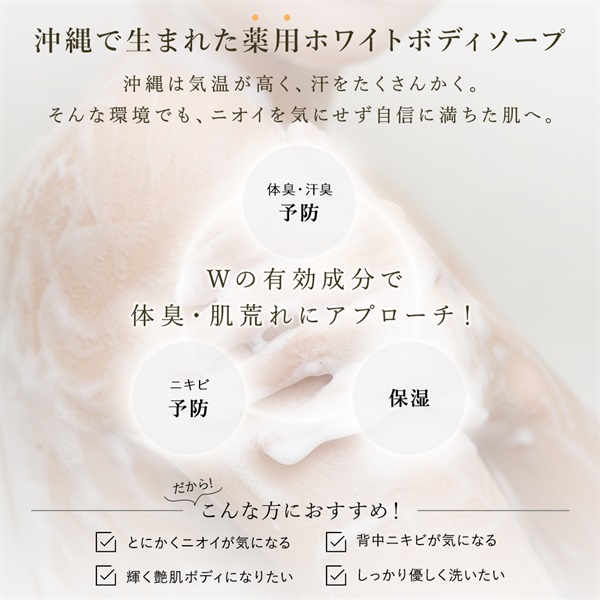 薬用ホワイトボディソープ パウチ(ホワイトリリーの香り) 詳細画像